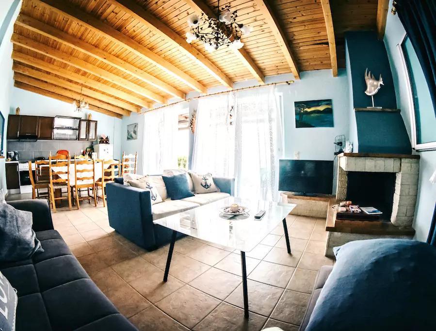 Villa Galanis By The Sea นิโฟเรกา ภายนอก รูปภาพ